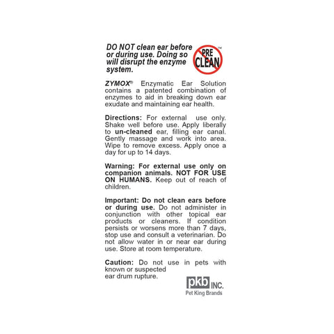 Zymox Antimicrobial Enzymatic Ear Solution 1.25oz