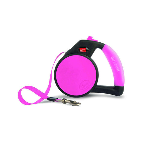 Wigzi Retractable Gel Leash Pink
