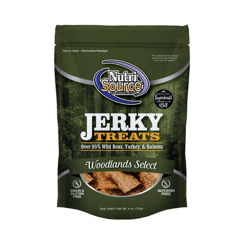 Nutrisource Jerky Woodlands Dog Treat 4oz