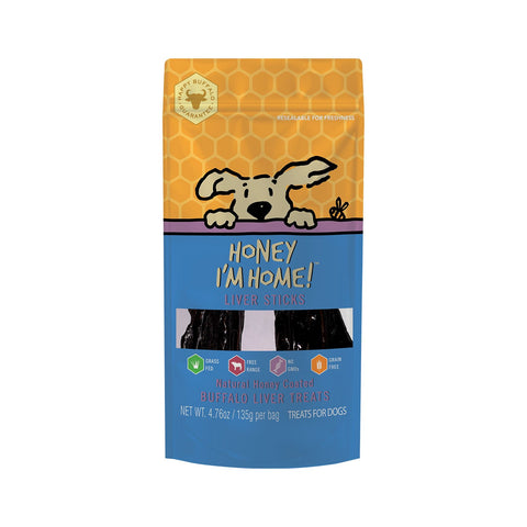 Honey Im Home Buffalo Liver Sticks 4.76oz