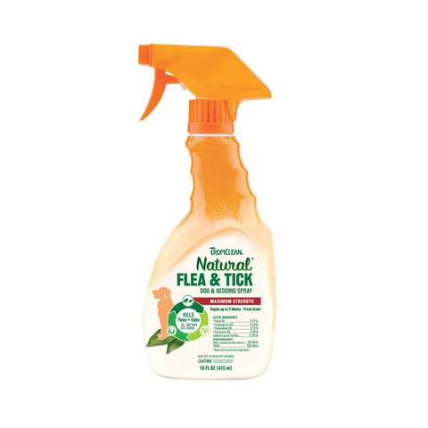 TropiClean Flea And Tick Pet Spray 16oz