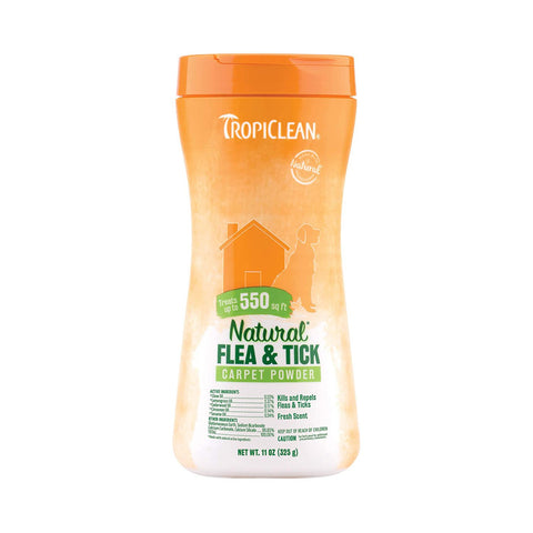 TropiClean Flea And Tick Carpet Powder 11oz
