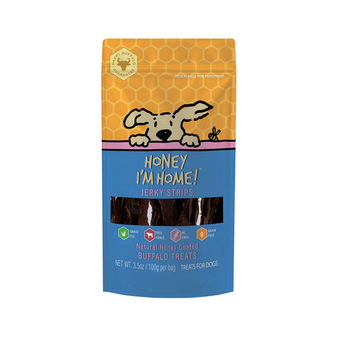 Honey Im Home Buffalo Jerky Strips 3.5oz