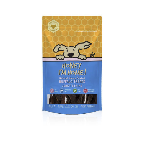 Honey Im Home Buffalo Jerky Strips 3.5oz