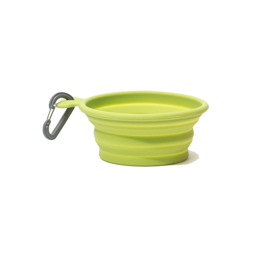 Messy Mutts Silicone Collapsible Bowl Green MD