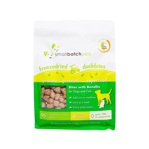 SmallBatch Freeze Dried Duck Bites 7oz