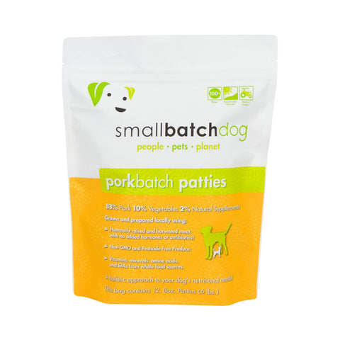 SmallBatch Dog Pork Patties 6lb