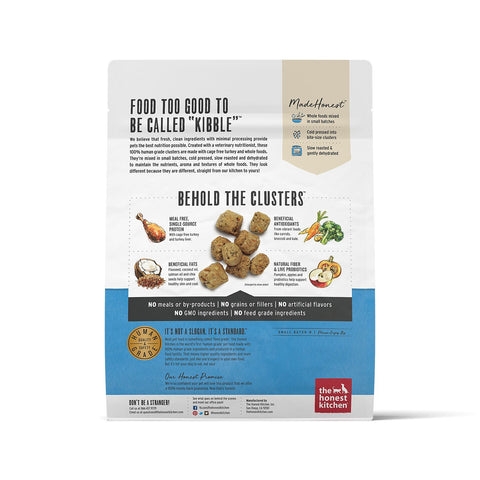 Honest Kitchen Whole Food Clusters Turkey 1lb Case