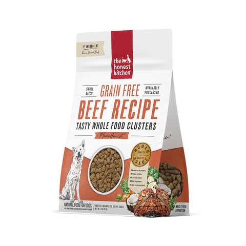 Honest Kitchen Whole Food Clusters Beef 1lb Case