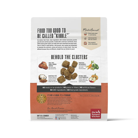 Honest Kitchen Whole Food Clusters Beef 1lb Case