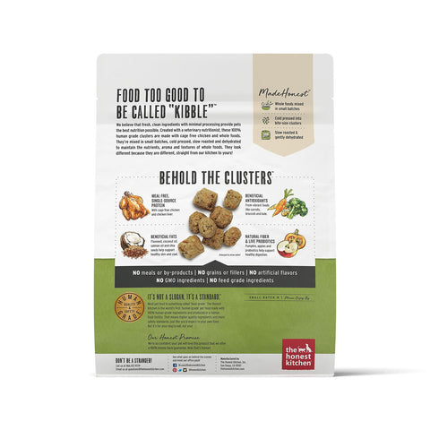 Honest Kitchen Whole Food Clusters Chicken 1lb Case