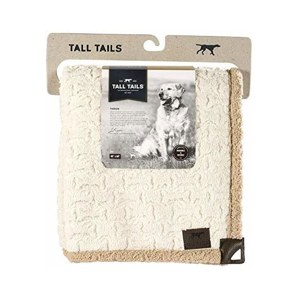 Tall Tails Micro Sherpa Blanket Cream 30 x 40