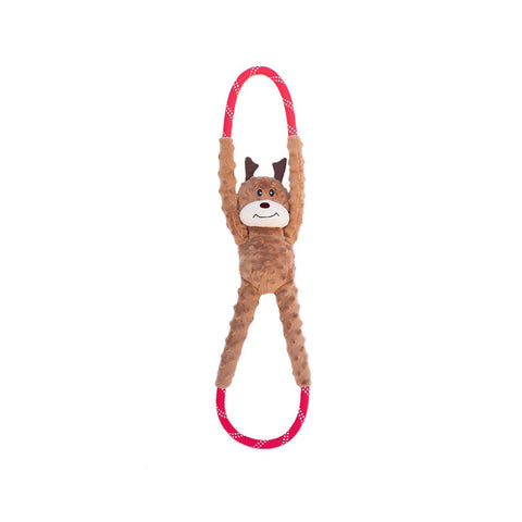 ZippyPaws Holiday RopeTugz Reindeer