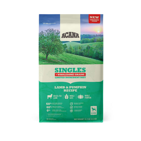 acana singles lamb & pumpkin recipe dog food