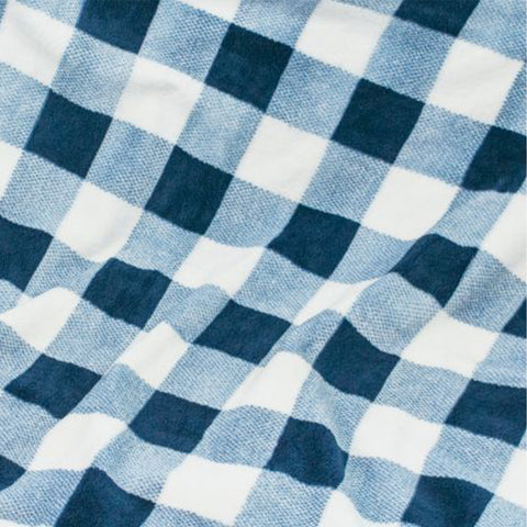 Tall Tails Fleece Blanket Navy Plaid 30 x 40 MD
