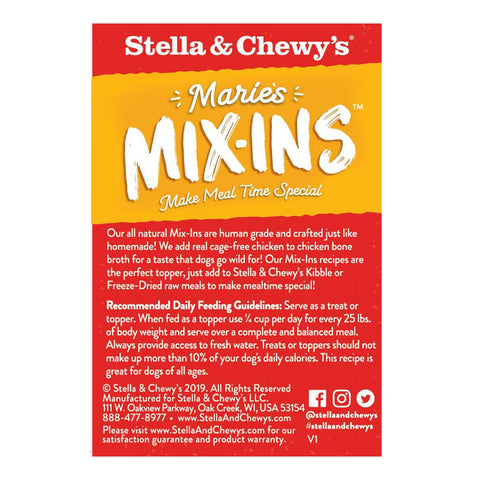 Stella & Chewy's Dog  Marie's Mix-Ins Chicken & Pumpkin