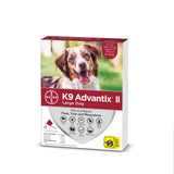 K9 Advantix II Large Dog 21lb-55lb Red 4pk