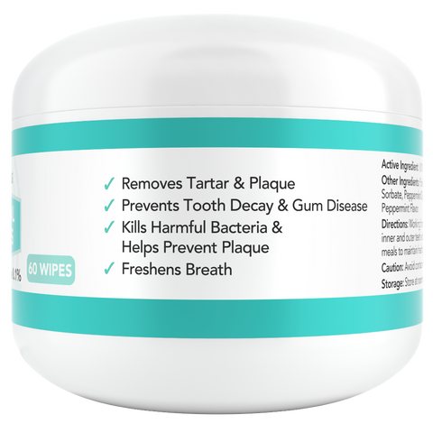 Nootie Antimicrobial Dental Wipes 60 count